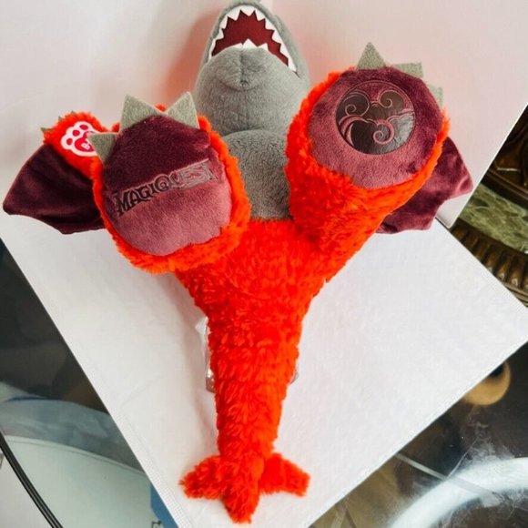 Build-a-Bear Great Wolf Lodge Magiquest 16" Plush Charlock Red Dragon Glow dark - Picture 12 of 15